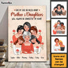 Personalized Mother & Daughters Will Always Be Connected By Heart Poster 24246 1