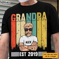 Personalized Grandpa Vintage Shirt - Hoodie - Sweatshirt 24253 thumb 1