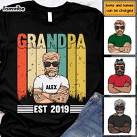 Personalized Grandpa Vintage Shirt - Hoodie - Sweatshirt 24253 thumb 1
