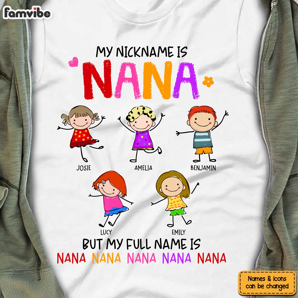 Personalized Nana Funny Shirt 24257 Primary Mockup