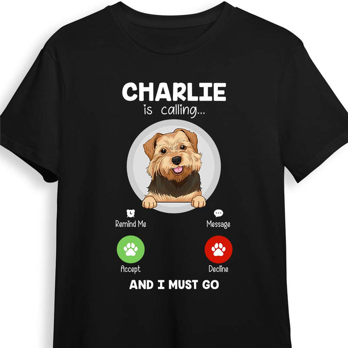 Personalized My Dog Is Calling Shirt - Hoodie - Sweatshirt 24259 1