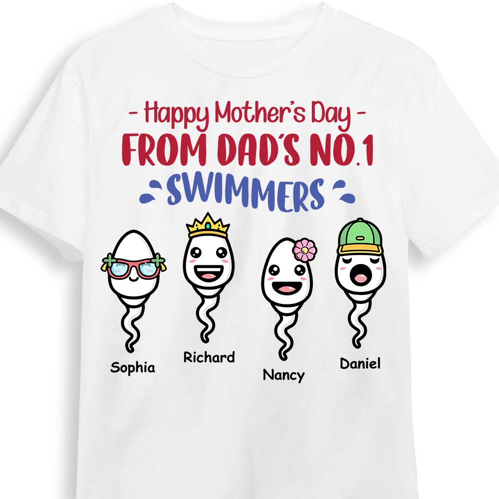 Personalized Happy Mother's Day From Sperm Funny Shirt 24261 Primary Mockup