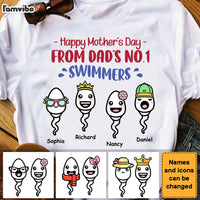 Personalized Happy Mother's Day From Sperm Funny Shirt - Hoodie - Sweatshirt 24261 thumb 1