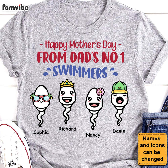 Personalized Happy Mother's Day From Sperm Funny Shirt - Hoodie - Sweatshirt 24261 1