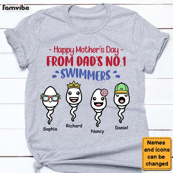 Personalized Happy Mother's Day From Sperm Funny Shirt - Hoodie - Sweatshirt 24261 1