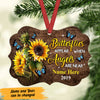 Personalized Sunflower Butterfly Memorial Benelux Ornament NB261 67O47 1
