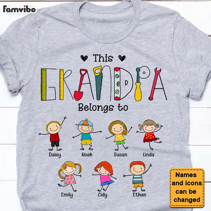 Personalized Tool This Dad Belongs To Shirt - Hoodie - Sweatshirt 24280 1