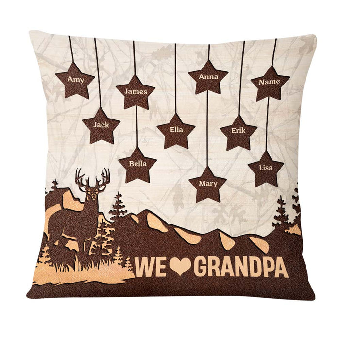 Personalized Gift For Grandpa Mountain Star Pillow 24283 1