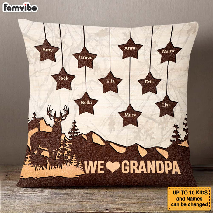 Personalized Gift For Grandpa Mountain Star Pillow 24283 1