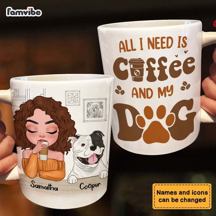 Personalized All I Need Is Coffee And My Dog Mug 24286 1