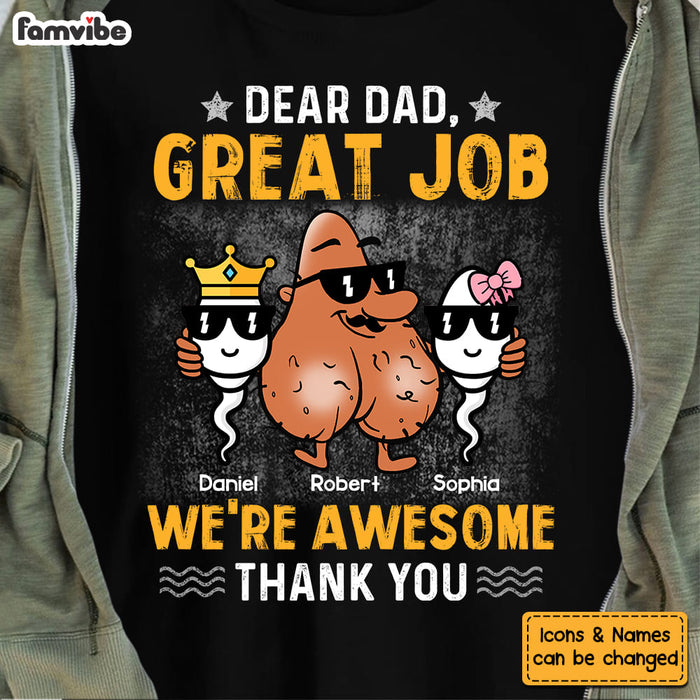 Personalized Dad Great Job Funny Shirt - Hoodie - Sweatshirt 24293 1