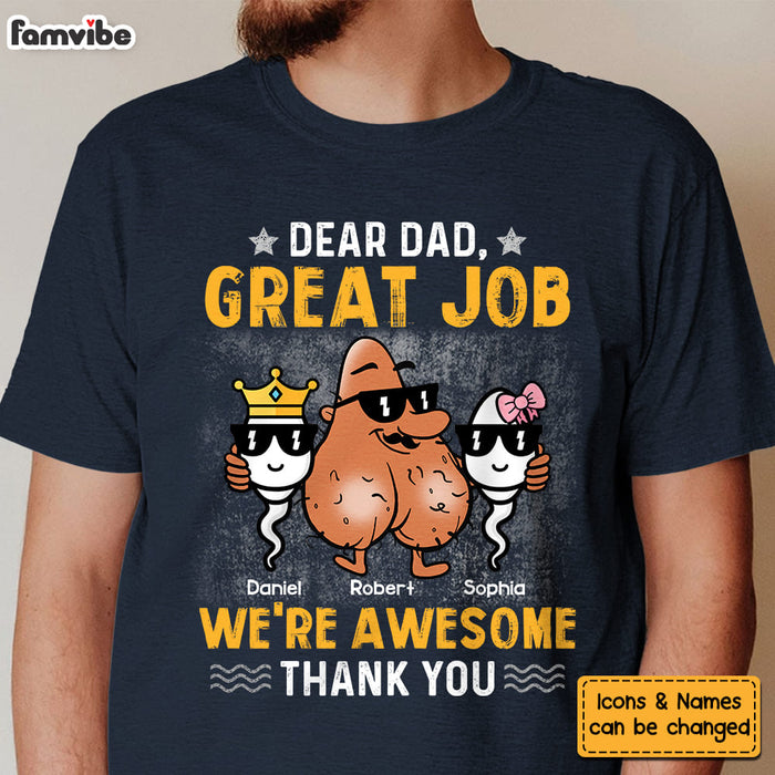 Personalized Dad Great Job Funny Shirt - Hoodie - Sweatshirt 24293 1