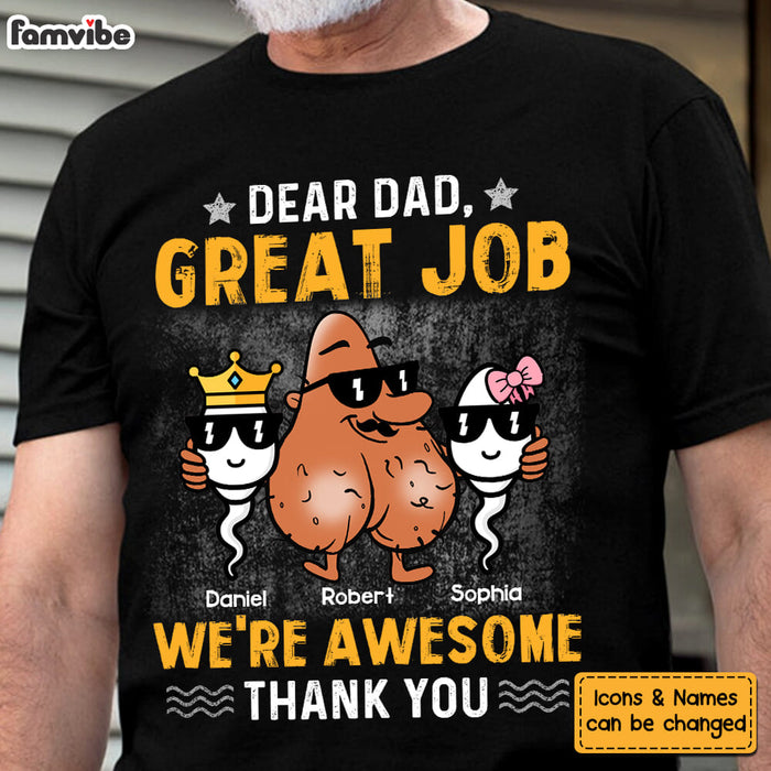 Personalized Dad Great Job Funny Shirt - Hoodie - Sweatshirt 24293 1