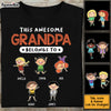 Personalized Gift For Grandpa This Awesome Grandpa Belongs To Shirt - Hoodie - Sweatshirt 24295 1