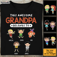 Personalized Gift For Grandpa This Awesome Grandpa Belongs To Shirt - Hoodie - Sweatshirt 24295 thumb 1