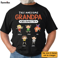 Personalized Gift For Grandpa This Awesome Grandpa Belongs To Shirt - Hoodie - Sweatshirt 24295 thumb 1