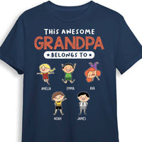 Personalized Gift For Grandpa This Awesome Grandpa Belongs To Shirt - Hoodie - Sweatshirt 24295 thumb 1