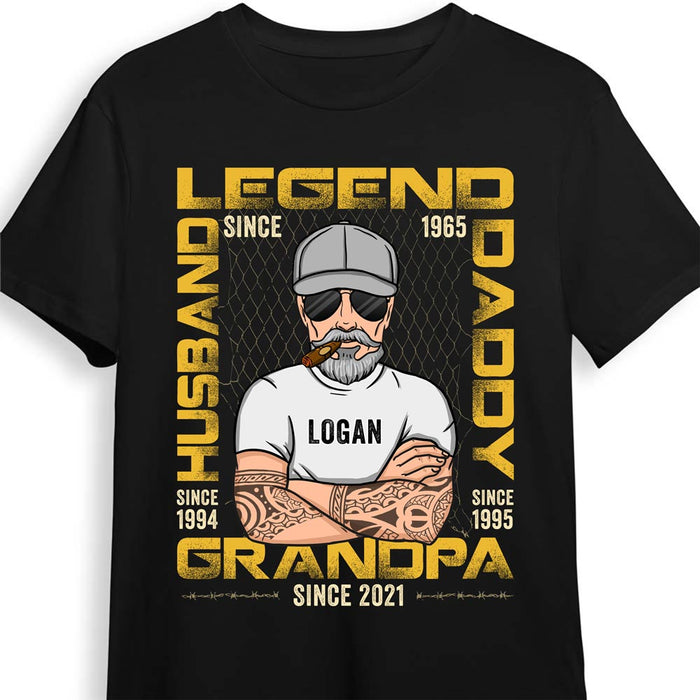 Personalized Gift For Grandpa Legend Husband Daddy Grandpa Since Shirt - Hoodie - Sweatshirt 24299 1