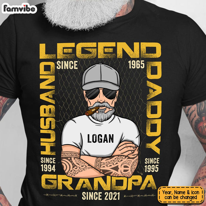 Personalized Gift For Grandpa Legend Husband Daddy Grandpa Since Shirt - Hoodie - Sweatshirt 24299 1