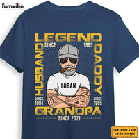 Personalized Gift For Grandpa Legend Husband Daddy Grandpa Since Shirt - Hoodie - Sweatshirt 24299 thumb 1