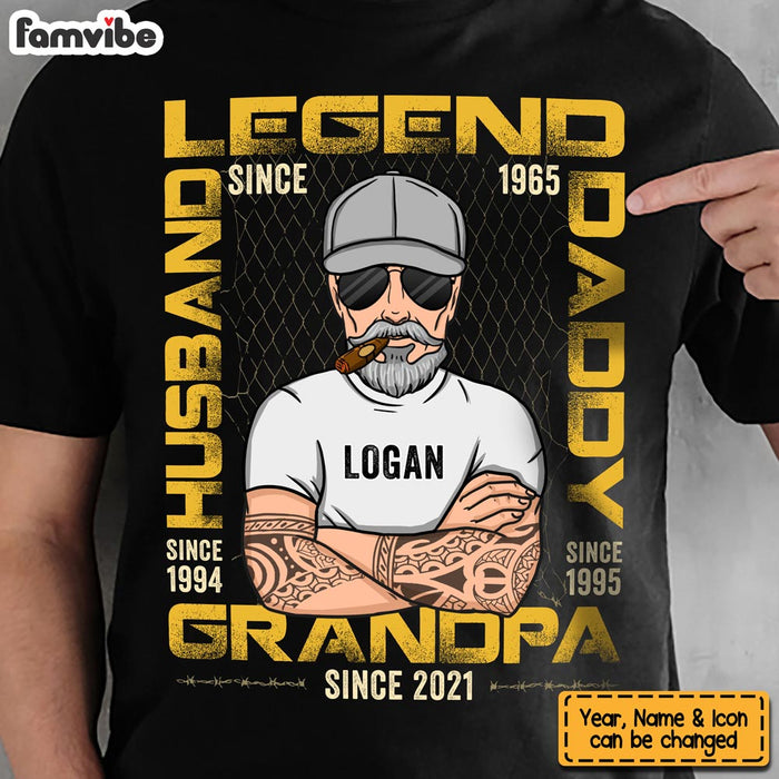 Personalized Gift For Grandpa Legend Husband Daddy Grandpa Since Shirt - Hoodie - Sweatshirt 24299 1