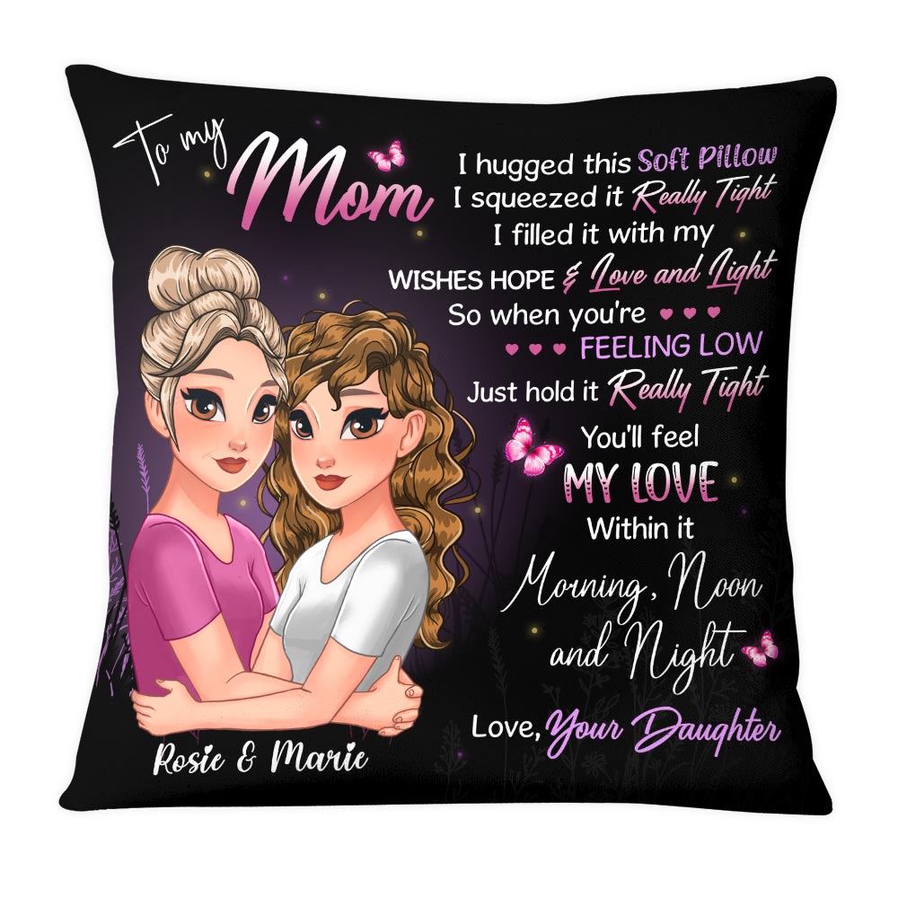 Personalized To My Mom Hug This Pillow 24311 Primary Mockup