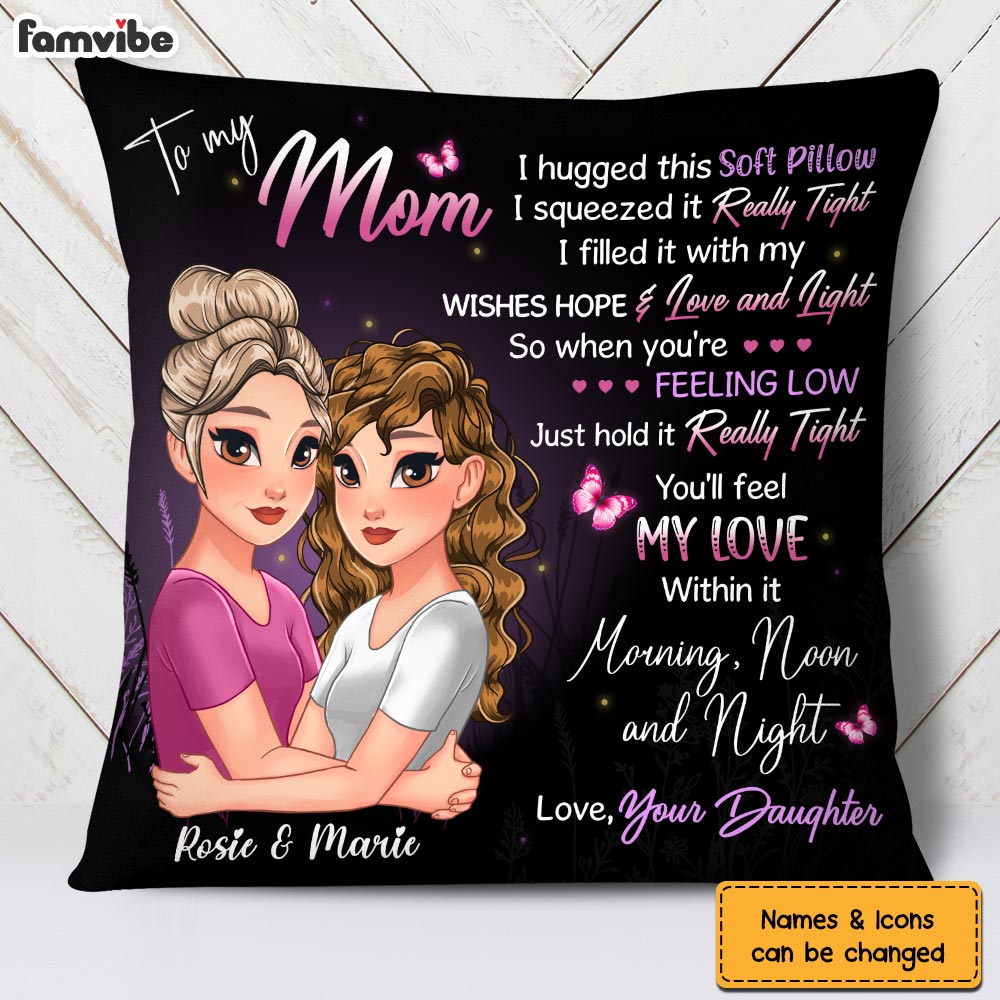 Personalized To My Mom Hug This Pillow 24311 Primary Mockup
