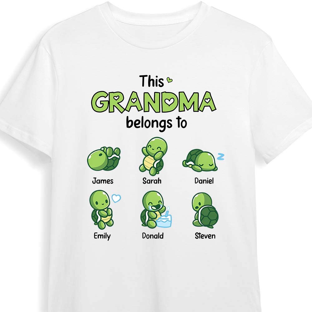 Personalized Gift This Grandma Belongs To Little Turtles Shirt Hoodie Sweatshirt 24313 Primary Mockup