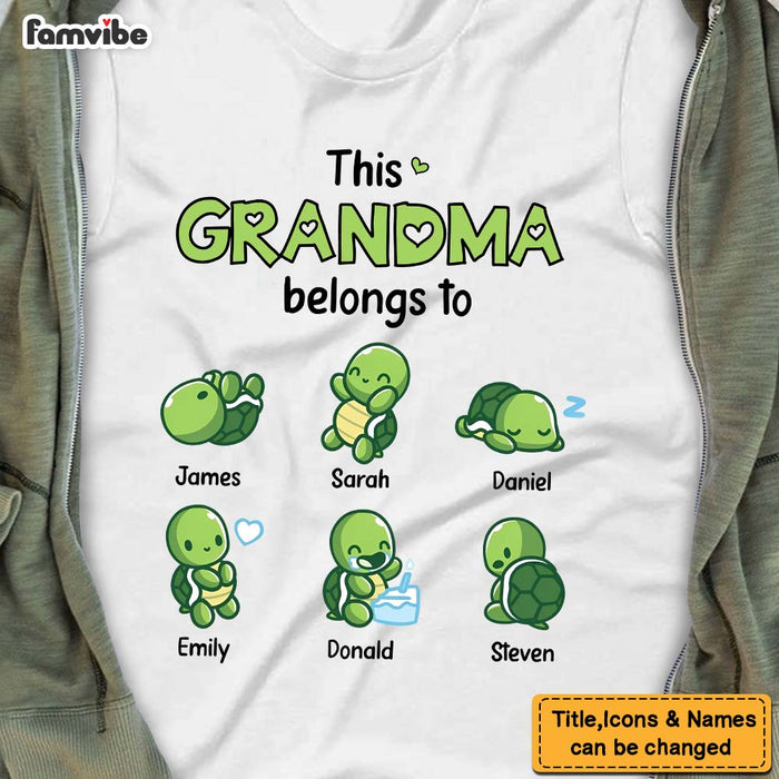 Personalized Gift This Grandma Belongs To Little Turtles Shirt - Hoodie - Sweatshirt 24313 1
