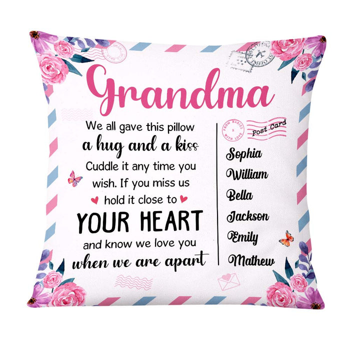 Personalized Gift For Grandma Hug This Pillow 24314 1