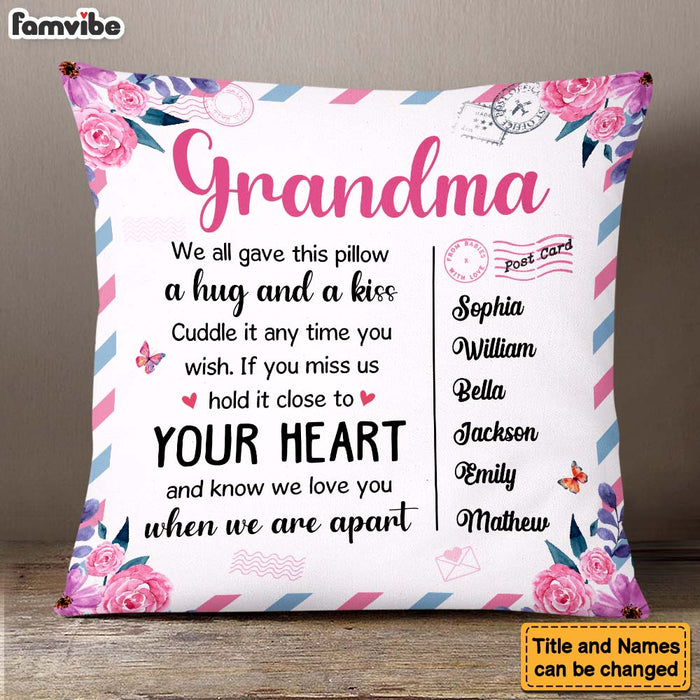 Personalized Gift For Grandma Hug This Pillow 24314 1