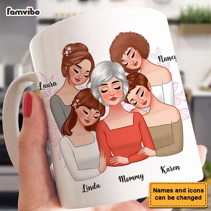 Personalized Love Between A Mother and Daughters Is Forever Mug 24315 1