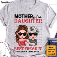 Personalized Gift For Mom & Daughter Partner In Crime Shirt - Hoodie - Sweatshirt 24318 thumb 1