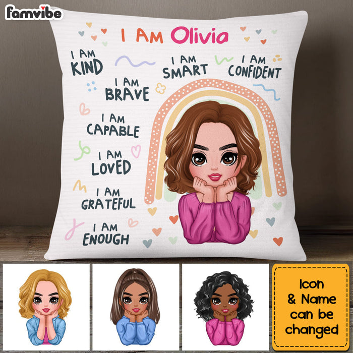 Personalized Gift For Daughter I Am Kind I Am Loved Pillow 24319 1