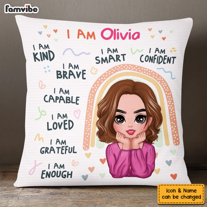 Personalized Gift For Daughter I Am Kind I Am Loved Pillow 24319 1