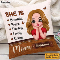 Personalized Gift For Mom She Is Strong Pillow 24327 thumb 1