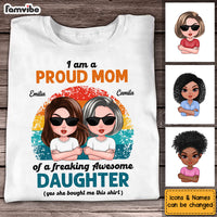 Personalized Proud Mom Of Awesome Daughter Shirt - Hoodie - Sweatshirt 24329 thumb 1