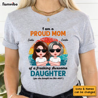 Personalized Proud Mom Of Awesome Daughter Shirt - Hoodie - Sweatshirt 24329 thumb 1