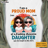 Personalized Proud Mom Of Awesome Daughter Shirt - Hoodie - Sweatshirt 24329 thumb 1