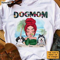 Personalized Dog Mom Tropical Shirt - Hoodie - Sweatshirt 24330 thumb 1