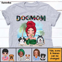 Personalized Dog Mom Tropical Shirt - Hoodie - Sweatshirt 24330 thumb 1