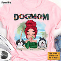 Personalized Dog Mom Tropical Shirt - Hoodie - Sweatshirt 24330 thumb 1