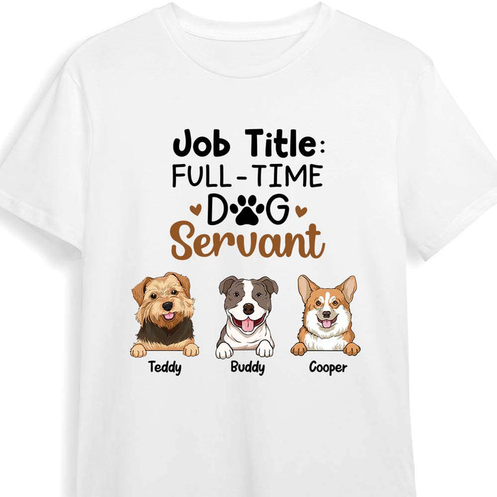 Personalized Dog Servant Full-time Job Shirt - Hoodie - Sweatshirt 24337 1