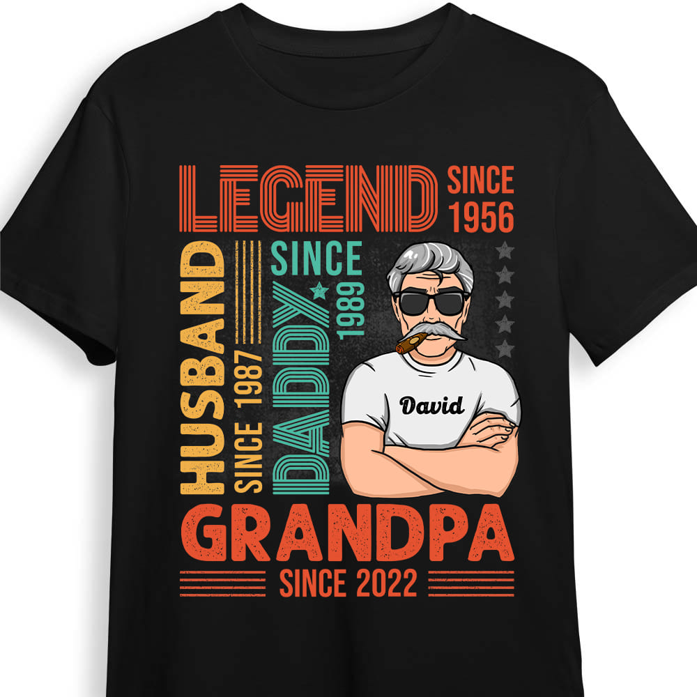 Personalized Gift For Legend Grandpa Shirt Hoodie Sweatshirt 24347 Primary Mockup