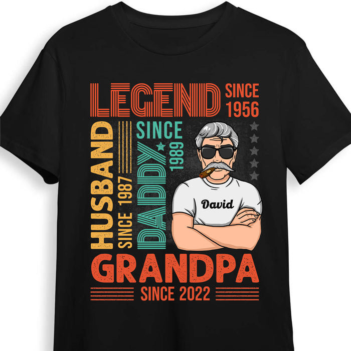 Personalized Gift For Legend Grandpa Shirt - Hoodie - Sweatshirt 24347 1