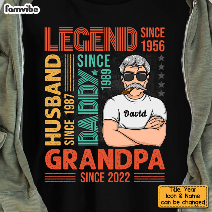 Personalized Gift For Legend Grandpa Shirt - Hoodie - Sweatshirt 24347 1