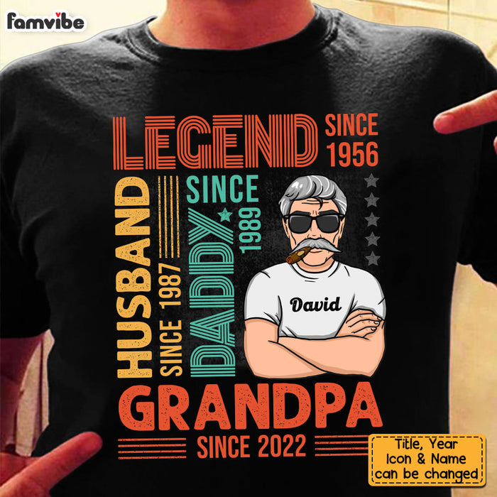 Personalized Gift For Legend Grandpa Shirt - Hoodie - Sweatshirt 24347 1