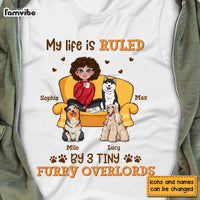 Personalized Gift for Dog Mom My Life Is Ruled By Tiny Furry Overlords Shirt - Hoodie - Sweatshirt 24348 thumb 1