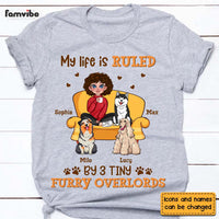 Personalized Gift for Dog Mom My Life Is Ruled By Tiny Furry Overlords Shirt - Hoodie - Sweatshirt 24348 thumb 1