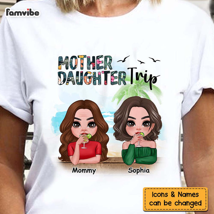 Personalized Mother And Daughter Trip Shirt - Hoodie - Sweatshirt 24351 1